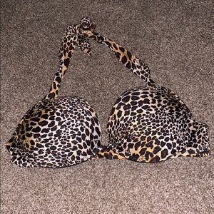 Victoria’s Secret swim top. Leopard print.